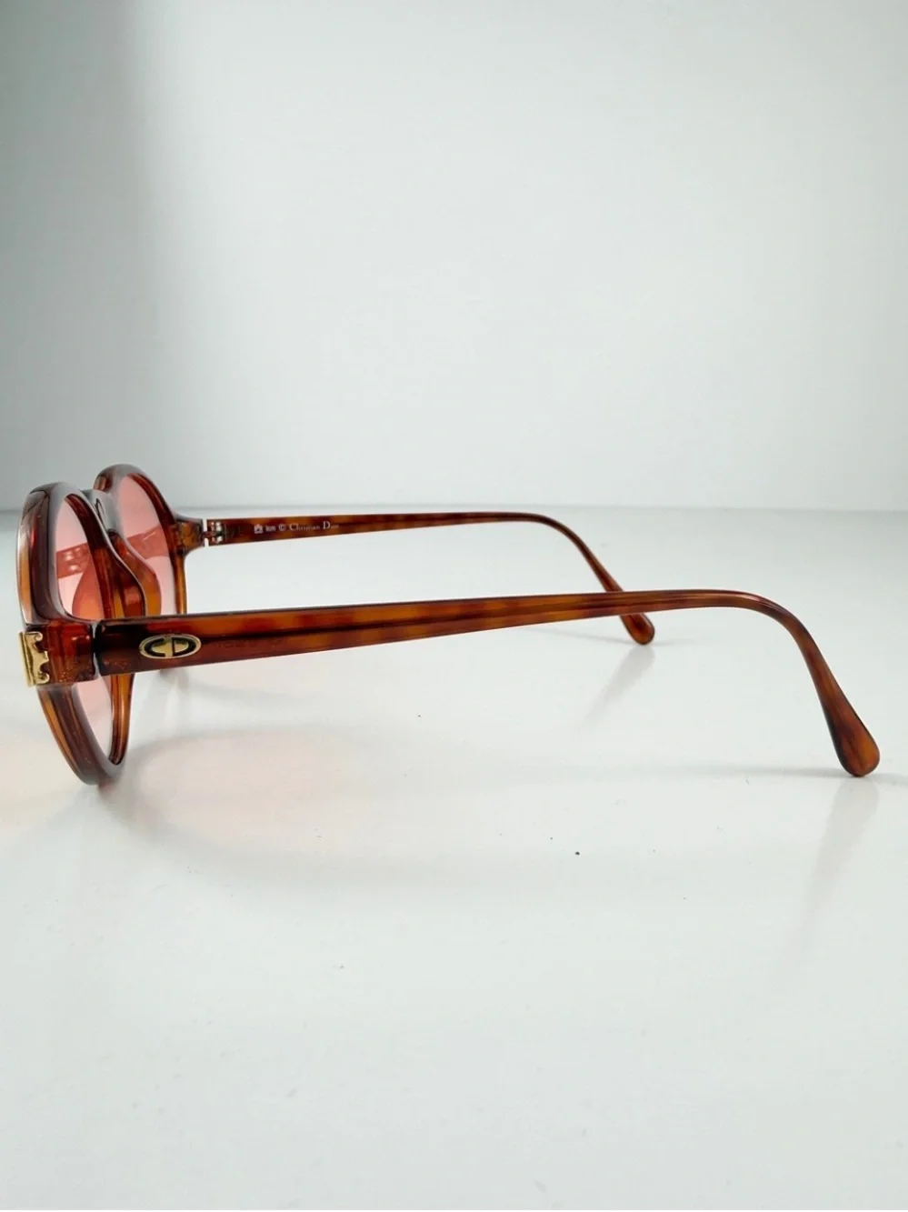 Dior 2635 Insignia DeadStock 80s Rounded Aviator Custom Sunglasses Lens Full Set